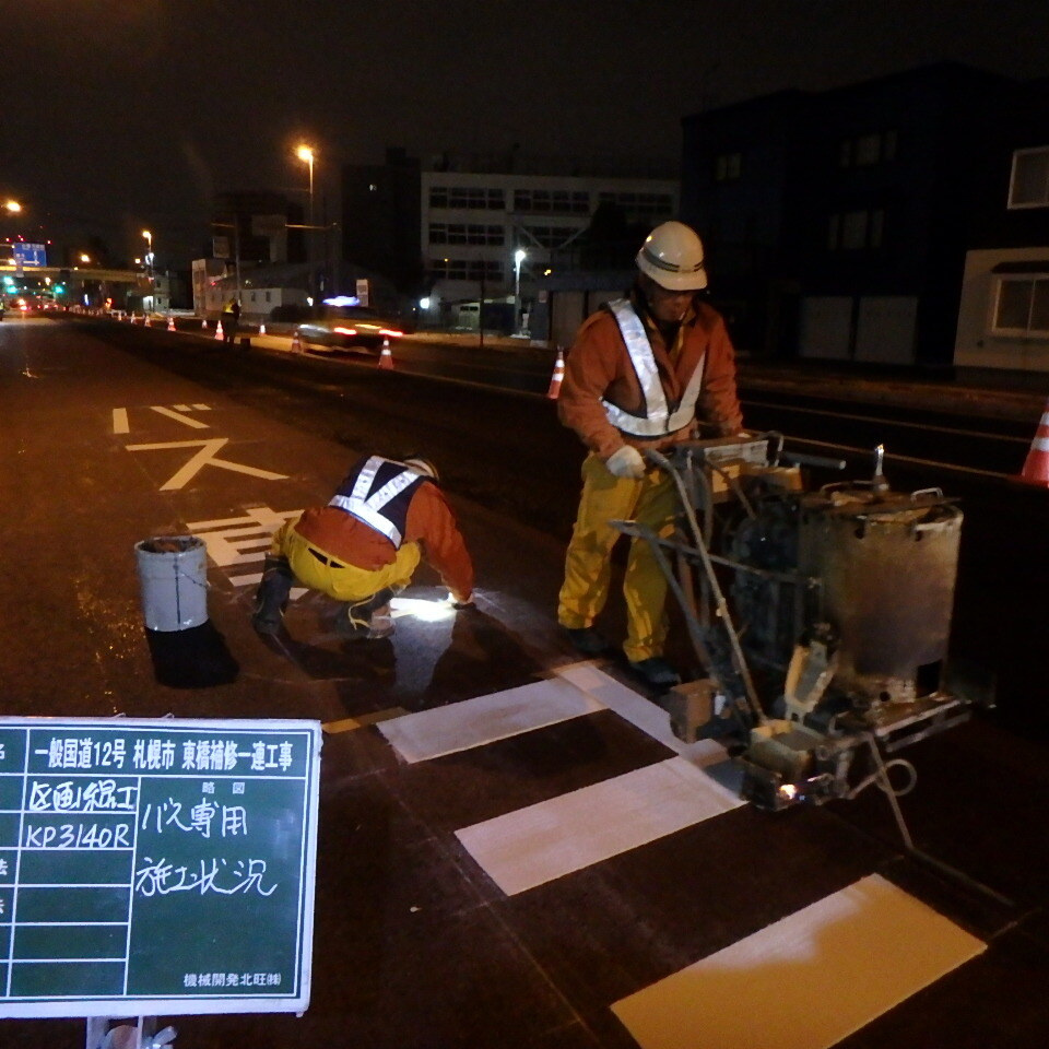 一般国道12号バス専用文字標示